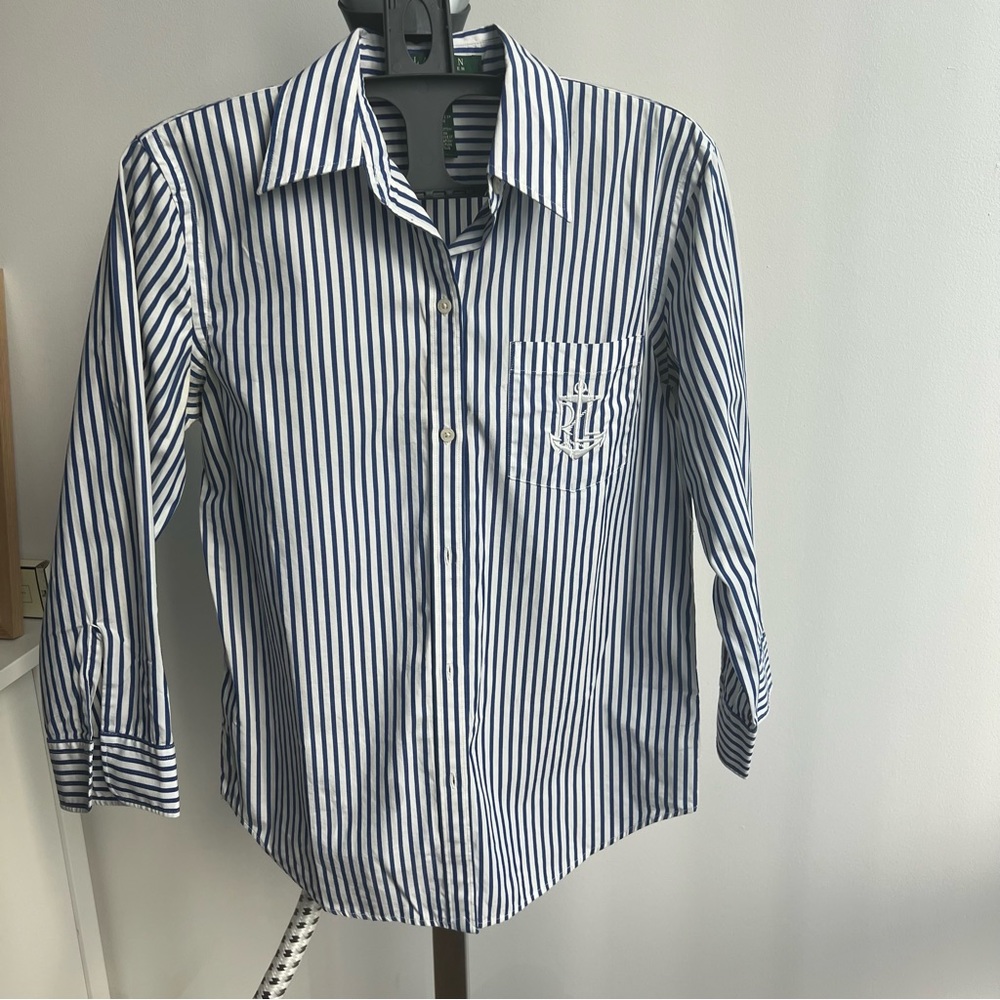 Ralph Lauren Blue+White Shirt